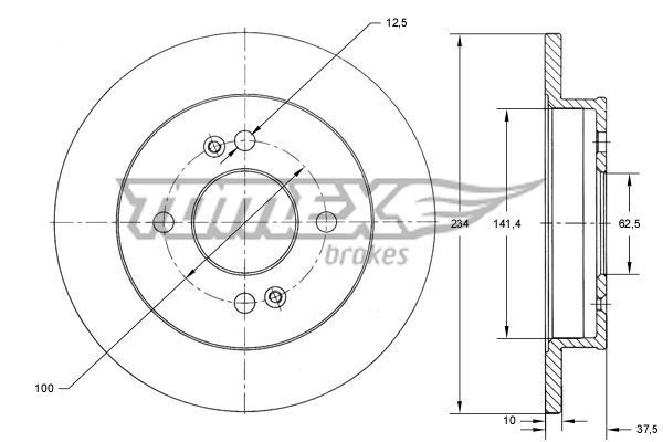 TOMEX Brakes TX 73-37...